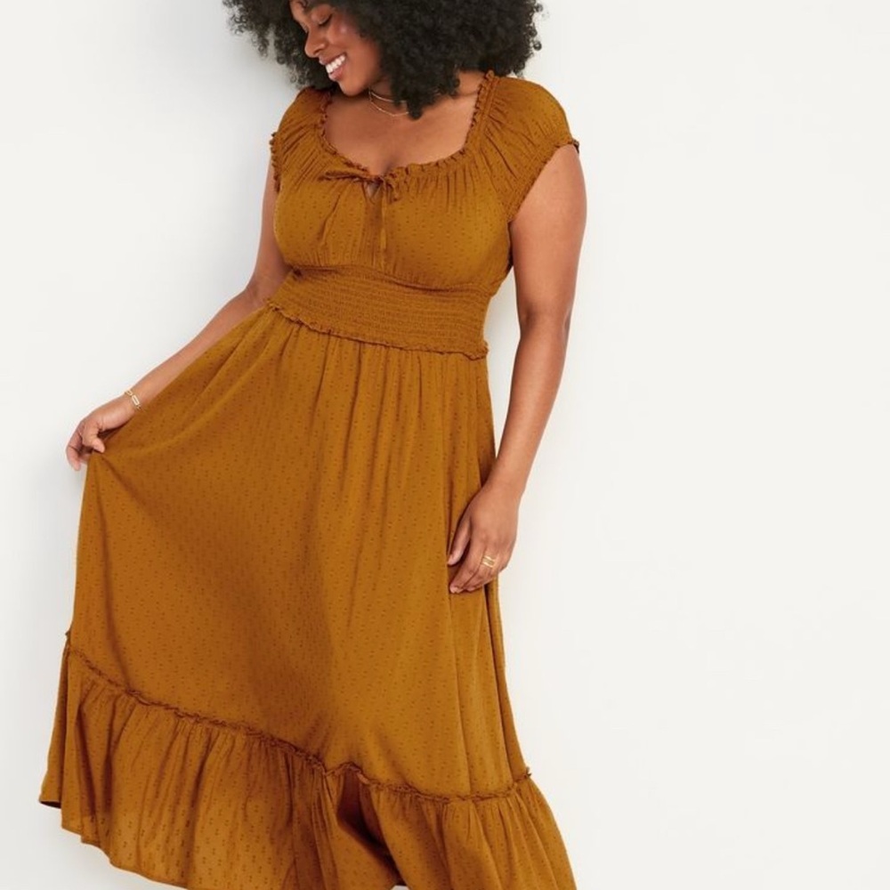 Elegant Rust Dress